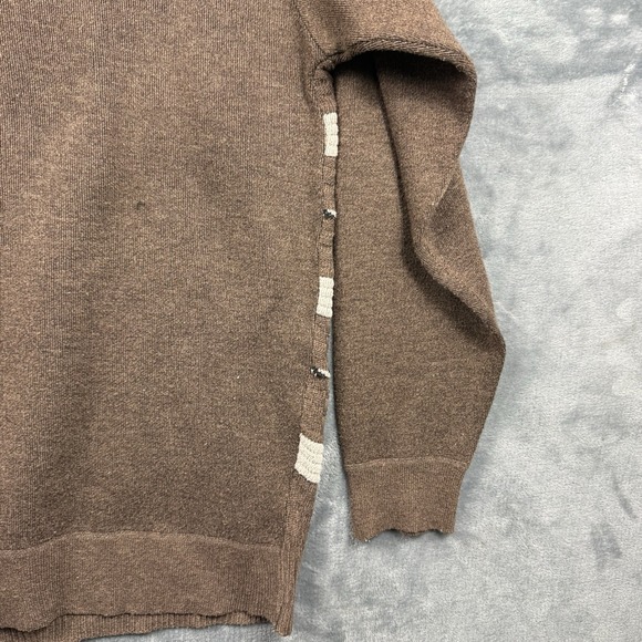 Chereskin Mens Brown Pullover Long Sleeves Collar Warm Size XL READ - Picture 14 of 14
